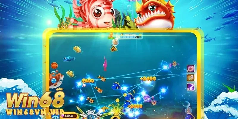 Cơ hội kiếm tiền từ bắn cá Win68 cho người chơi